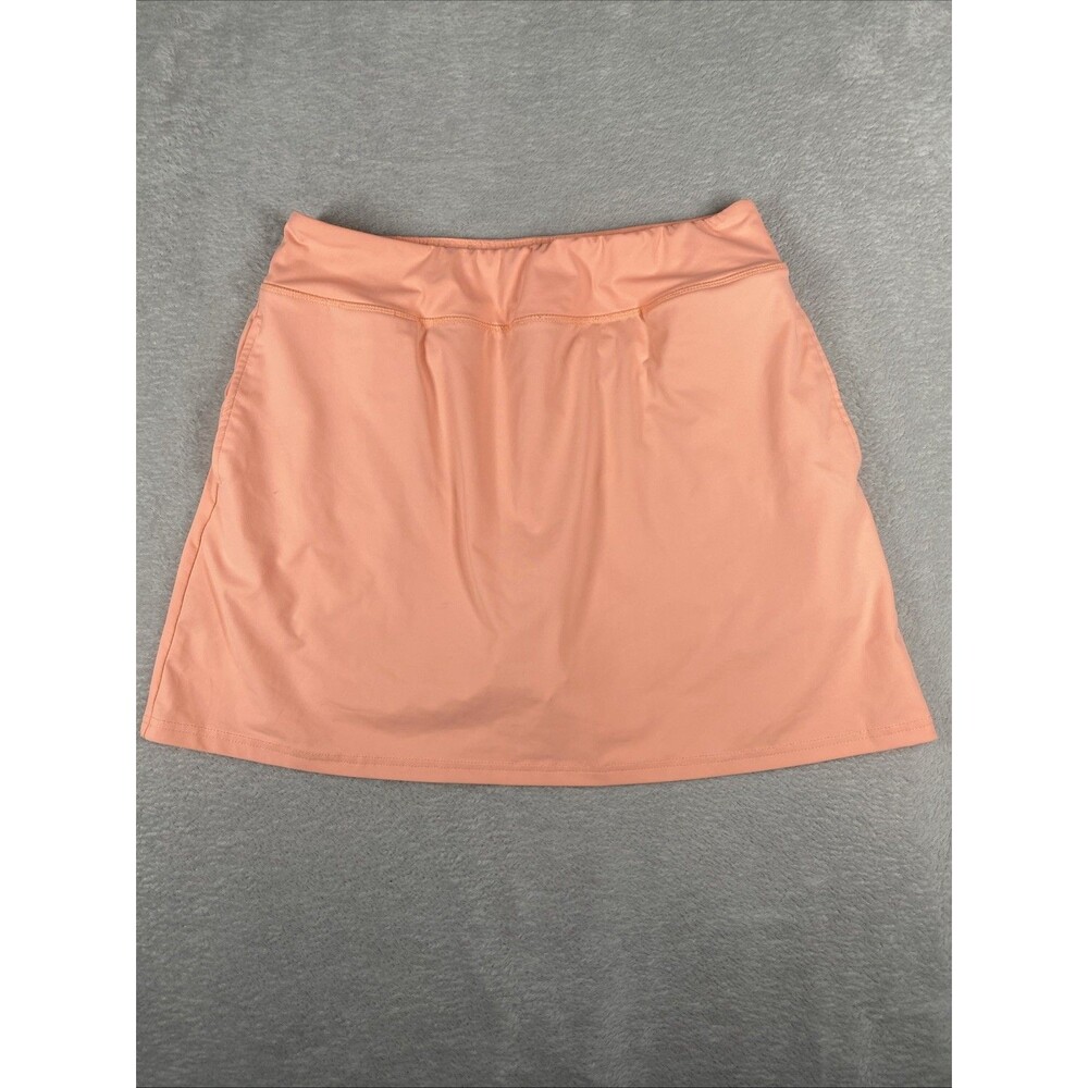 Koralhy Athletic Skort Women's Large Peach Coral Golf Tennis Hiking Skirt Shorts